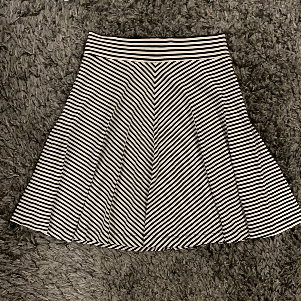 And Taylor Loft Stripe Swing Skirt